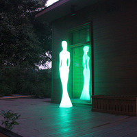 Lumières LED de Noël permanentes à pixels pour décoration extérieure, produits rotomoulés pour portes illuminées et décoratives