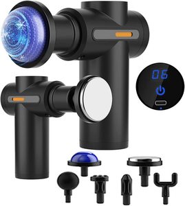 Pistola de Masaje Muscular Portátil Pequeña y Mini para Uso Doméstico, Instrumento de Masaje Cervical Personalizable - Product Image 1