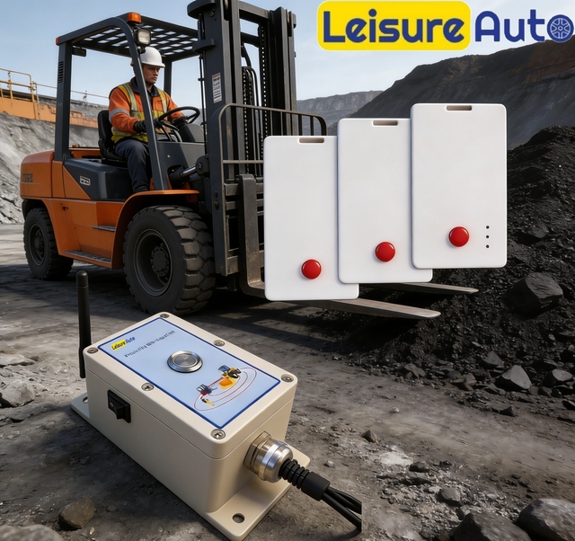 UWB Proximity Trace Sensor & Distance Measuring Tag for Forklift Mining Dumper Anti-Collision Industry PWAS 360° 100m Detection