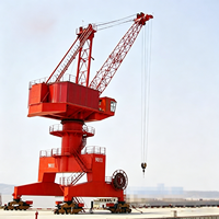 Grue portique à flèche simple de 25 tonnes avec rotation complète à 360 degrés pour une manutention efficace des marchandises portuaires