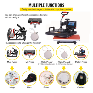 Presse à chaud 15 en 1 Combo Impression par transfert <span class=keywords><strong>thermique</strong></span> <span class=keywords><strong>Sublimation</strong></span> 12x15 pouces Mug T Shirt Cup Cap Pen Shoes Automatic - Product Image 3