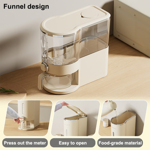 UFORU Dispensador De Granos Elegante 5Kg Contenedor Estético <span class=keywords><strong>para</strong></span> Cereales Caja de Almacenamiento <span class=keywords><strong>para</strong></span> Arroz - Product Image 3