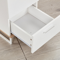 Bureau d'ordinateur portable 2023 pour enfants, blanc pur, 2 tiroirs, réglable en hauteur, pour la maison et le bureau - Vente directe usine