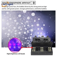 DMX512/télécommande 1200W rvb Led machine à bulles de fumée pour DJ club fête de mariage scène brouillard bulle machine