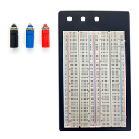 Protoboard Sin Soldadura OKY0022 1660 ZY-204, Placa de Pruebas de Circuito de 4 Buses, Puntos de Conexión para Bricolaje