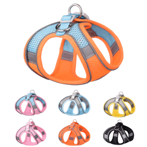 Set Guinzaglio e Pettorina Regolabile per Cuccioli e Gatti Bulldog Francese Chihuahua Carlino Passeggiata all'Aperto per <span class=keywords><strong>Cani</strong></span> di Piccola Taglia - Product Image 2