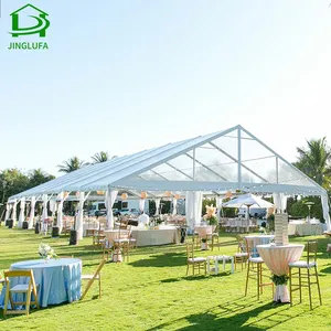 Grande moldura de alumínio de luxo branco/transparente/exterior/festa/tenda de casamento com pvc à prova d'água