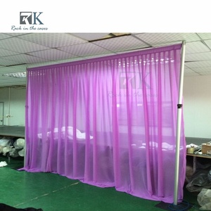 Elegant Purple Drape Partition with Detachable Frame Pipe Kit and Drape for Wedding Decoration - Product Image 2