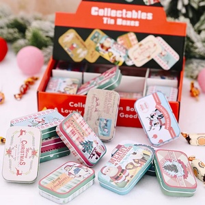 Decorazioni natalizie scatola di latta di caramelle nuovo anno portaoggetti organizzatore forniture per feste scatola regali di <span class=keywords><strong>natale</strong></span> - Product Image 4
