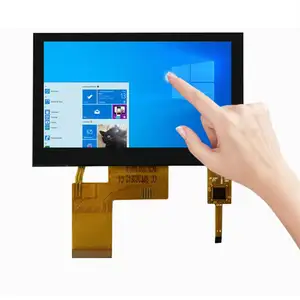 4.3 Inch Hd Resolution 800*480 Lcd Screen 40pin Universal Rgb Interface Multicontact Capacitor Resistance Touch Lcd Color Screen