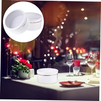 Boîte en Carton Ronde Blanche Sur Mesure, Faite à la Main, Avec Couvercle et Fenêtre, Pour Emballage et Présentation d'Articles Durables