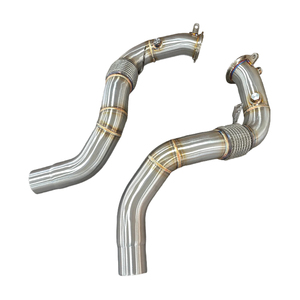AKS Edelstahl Hosenrohr für BMW G30 550i Downpipe - Product Image 2