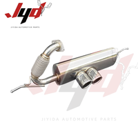 Knalpot Performa Modifikasi Suara Racing untuk Mercedes-Benz SMART W451 1.0T/1.0 2009-2012 Bahan Stainless Steel Catback