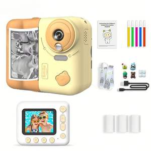 Cámara Instantánea de Juguete para Niños, Mini Impresora de Etiquetas 2 en 1, Impresora de Bolsillo Inteligente, Impresora Térmica Portátil sin Tinta para Recibos - Product Image 3