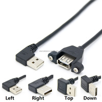 Échantillon gratuit d'usine Câble Micro USB de 3 pieds Micro B à angle droit pour taper un 90 degrés pour caméra et ordinateur Blindage de tresse