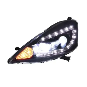 Fari FT per <span class=keywords><strong>Honda</strong></span> Fit <span class=keywords><strong>Jazz</strong></span> 2008-2010, Proiettore LED con Luci Diurne, Accessori Auto - Product Image 5