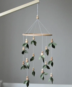 Forest Style Baby <strong>Crib</strong> Mobile <strong>Floral</strong> Nursery Baby Mobile Lighter and Darker Leaves Leaf <strong>Crib</strong> Mobile - Product Image 6