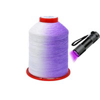 Benang Fotochromic UV Berubah Warna 150D/2 Filamen Twist untuk Pabrik Bordir Pakaian - Pola Logo Berubah Warna Grosir