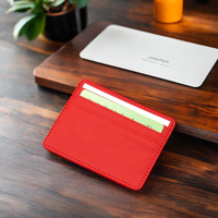 BEARKY Creative Spot Slim Porte-cartes de crédit et d'identité en cuir PU pour femmes, personnalisable avec logo, minimaliste, multicolore, portable pour hommes
