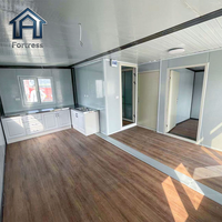Villa de luxe préfabriquée en conteneur d'acier extensible 20FT 30FT 40FT avec salle de bain et cuisine, installation rapide