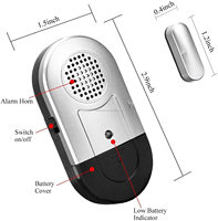 Détecteur d'intrusion sans fil Daytech, alarme de porte, volume sonore réglable, portable, matériau ABS, résistant à l'eau