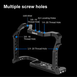 Selens SRC8-R6II-B caméra Cage Kit Support Support Shake réduction stabilisateur Balance Case pour <span class=keywords><strong>Canon</strong></span> EOS R6 Mark II - Product Image 5