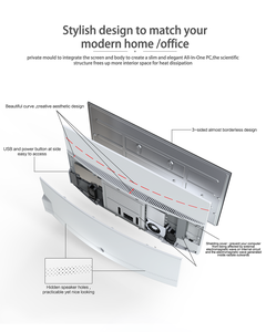 PC de escritorio todo en uno, 24 pulgadas, core i5, i7, I9, <span class=keywords><strong>16gb</strong></span> de ram, 1tb, hdd, ssd, WIN10, el más barato - Product Image 5