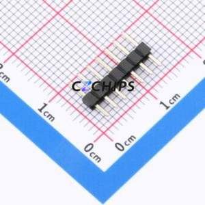 A200UP-ZD07P-PC028 Pin Header Through hole Component (THT),P=2mm Connector 1x7P Square Hole Single Row 7P - Product Image 1