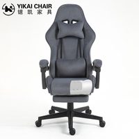 Chaise de jeu de direction avec logo personnalisé en velours avec ressort de poche pour le bureau ou l'ordinateur de course