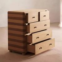 Commode murale de rangement RH en bois de palissandre massif à 5 tiroirs, style américain minimaliste de luxe, panneau en contreplaqué, pour entrée