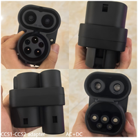 Adaptateur de charge rapide pour véhicules électriques 350A CCS1 vers CCS2 AC+DC, connecteur de charge pour véhicules électriques, SAE J1772 LEC 62196
