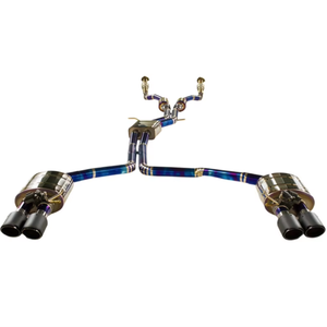 Tuyau d'échappement de haute qualité pour <span class=keywords><strong>Audi</strong></span> <span class=keywords><strong>A6</strong></span> 3.0T, système d'échappement en titane, modification du son de la voiture sport - Product Image 1