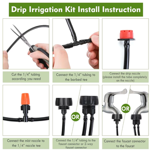 Kit d'irrigation <span class=keywords><strong>goutte</strong></span> <span class=keywords><strong>à</strong></span> <span class=keywords><strong>goutte</strong></span> en gros, personnalisation, système d'arrosage automatique pour jardin, tuyau d'irrigation DIY 5M <span class=keywords><strong>50M</strong></span> - Product Image 6
