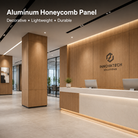 Panneau décoratif en nid d'abeille d'aluminium, panneau en nid d'abeille d'aluminium, panneau composite en nid d'abeille d'aluminium et bois