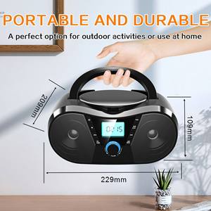 Factory Direct Portable BT CD Cassette Player FM Radio AUX USB TF Card Support English Learning Home Audio <b>System</b> - Product Image 5