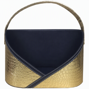 Grand panier à fruits de style chinois avec poignées en cuir, <span class=keywords><strong>cadeau</strong></span> de Noël, sac de rangement, souvenir, origine Guangzhou - Product Image 4