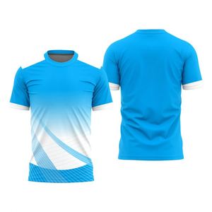 T-shirt de course pour hommes personnalisé, nouveau design, sublimation, vente en gros, évacuation de l'humidité, haute qualité, 100% polyester, séchage rapide - Product Image 2