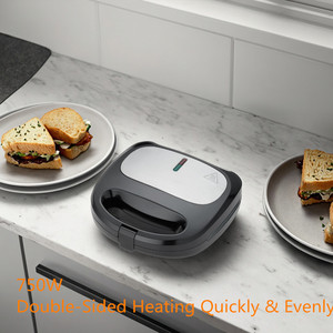 Commercio all'ingrosso nuovo rilascio 3-in-1 multifunzione elettrico Mini Sandwich macchina <span class=keywords><strong>tostapane</strong></span> rimovibile <span class=keywords><strong>piastre</strong></span> all'ingrosso Sandwich Maker - Product Image 4