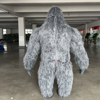 Vente chaude personnalisé noir gris debout gorille mascotte Costume événement pâques vacances robe accessoires adulte fête promenades mascotte mascotte
