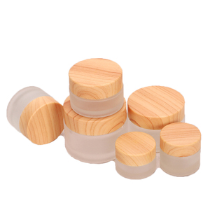 Barattolo in <span class=keywords><strong>Vetro</strong></span> da 1 oz con Coperchio in Bambù, Contenitore Cosmetico da 5ml 10ml 20ml 30ml 50ml 100ml - Product Image 3