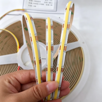Bande lumineuse LED COB 12V, 320 LED, haute luminosité, flexible, 8 mm, IP20, 5 m, éclairage intérieur pour la maison, la cuisine, les armoires