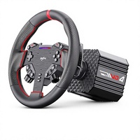 Volant de course à entraînement direct PXN VD4 4Nm avec retour de force et pédales à effet Hall pour simulateur de course PC