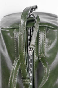 Custom Lady Fashionable Genuine Leather Retro <b>Crossbody</b> <b>Bag</b> <b>Large</b>-Capacity Boston <b>Bag</b> Made Emerald Green Oil Wax Cowhide All - Product Image 4