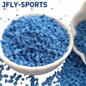 Professional Athletic Running Track EPDM Granules UV Resistant Colorful <b>Rubber</b> Particles for Sports <b>Flooring</b> Surfacing - Product Image 1