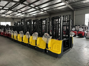 Carretilla elevadora eléctrica 1.5ton 1500kg Walkie Apilador de palés eléctrico con horquilla ajustable de pierna a horcajadas - Product Image 4