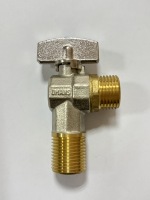 Robinet de lavage d'angle manuel DD4002 OMANS pour l'eau, finition nickel, raccord BSP