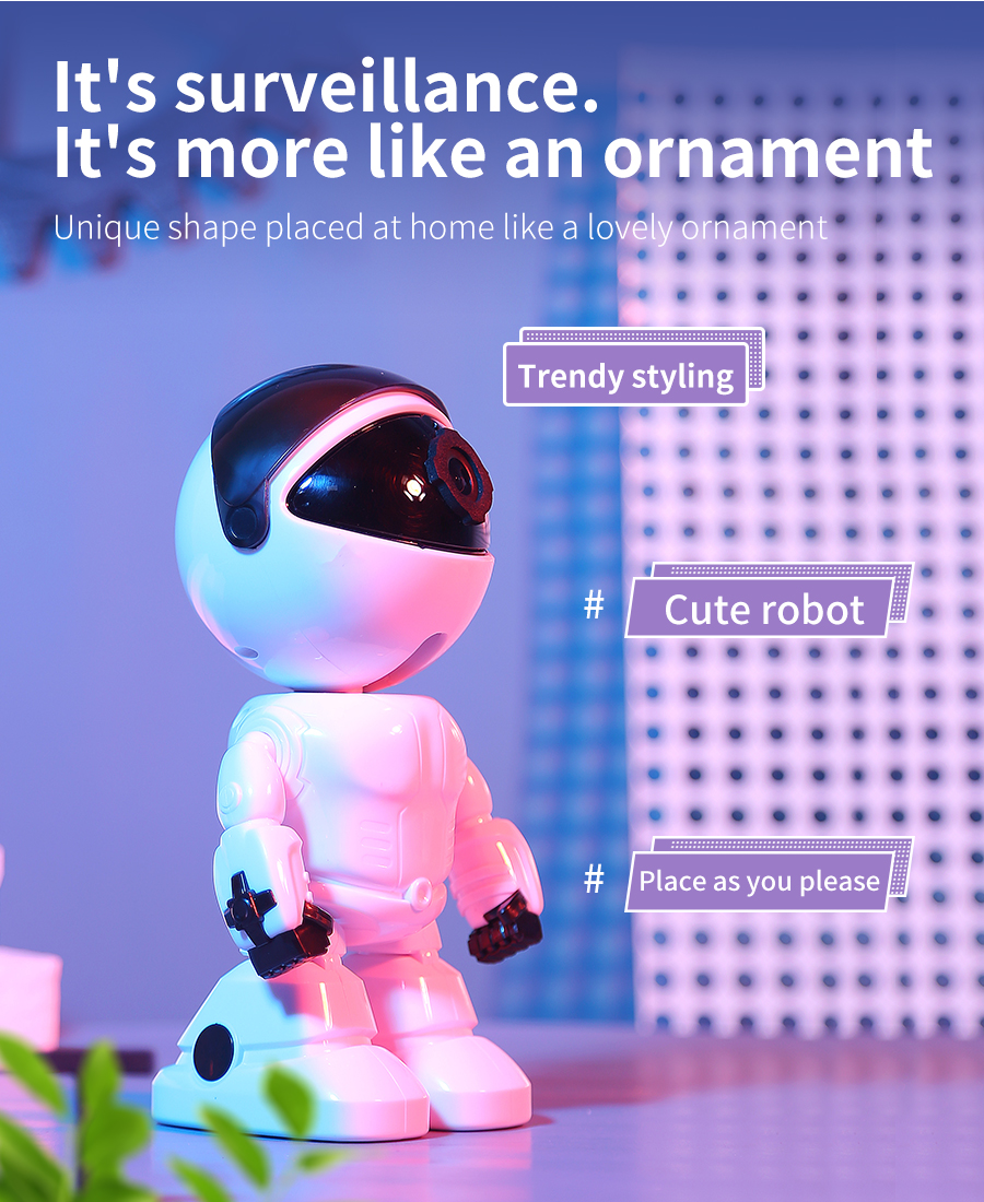 RSH  4X Digital Zoom AI Human Detect PTZ Indoor Wifi IP Camera Surveillance 1080P HD PTZ Wireless Camera