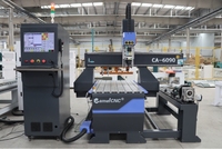 Centrale électrique de CA-6090 de routeur en bois de CNC d'ATC industriel linéaire de rendement élevé pour le routeur productif de commande numérique par ordinateur de 4 axes de travail du bois
