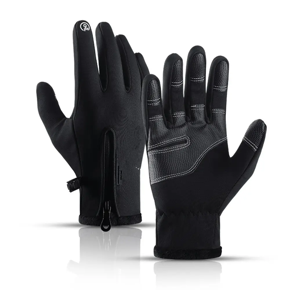 Touch Screen Ski Bike Riding Cold Proof Outdoor Plush Warm Gloves for Autumn And Winter Sports