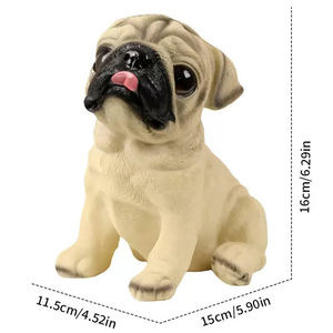 Artesanías de resina de dibujos animados, estatua de perro <span class=keywords><strong>Beagle</strong></span> hecha a mano, figuritas de perro cachorro realista, escultura de Animal para recuerdos, regalos, decoración del hogar - Product Image 3